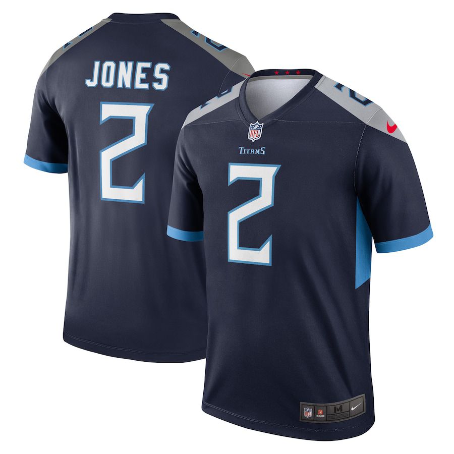 Men Tennessee Titans 2 Julio Jones Nike Navy Legend NFL Jersey